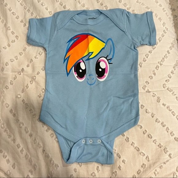 NEW MLP My Little Pony Blue Rainbow Dash Bodysuit - Picture 2 of 5
